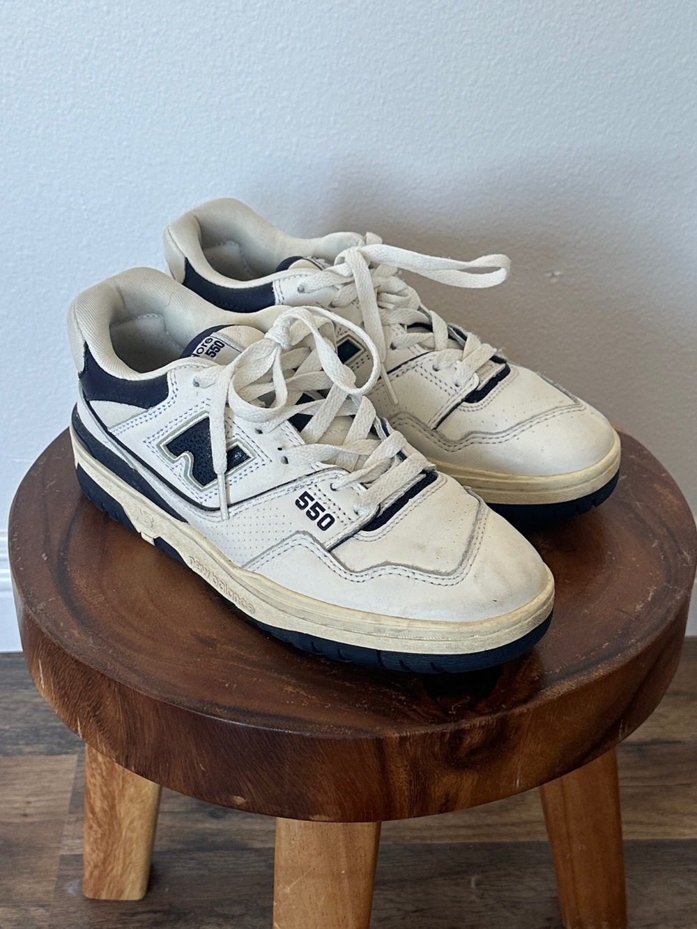 Aime Leon Dore x New Balance 550 Sneakers | Navy & White